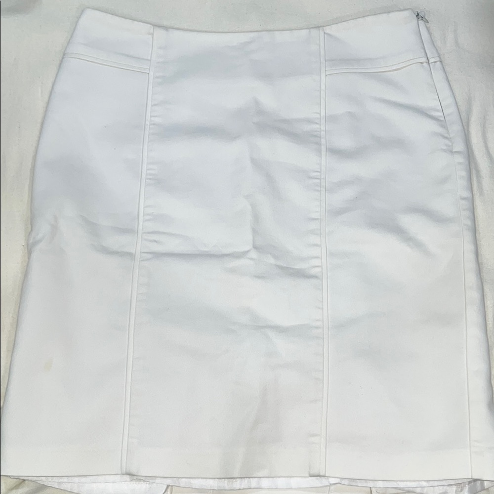 New York & Company Cream Mini Pencil Skirt for Work